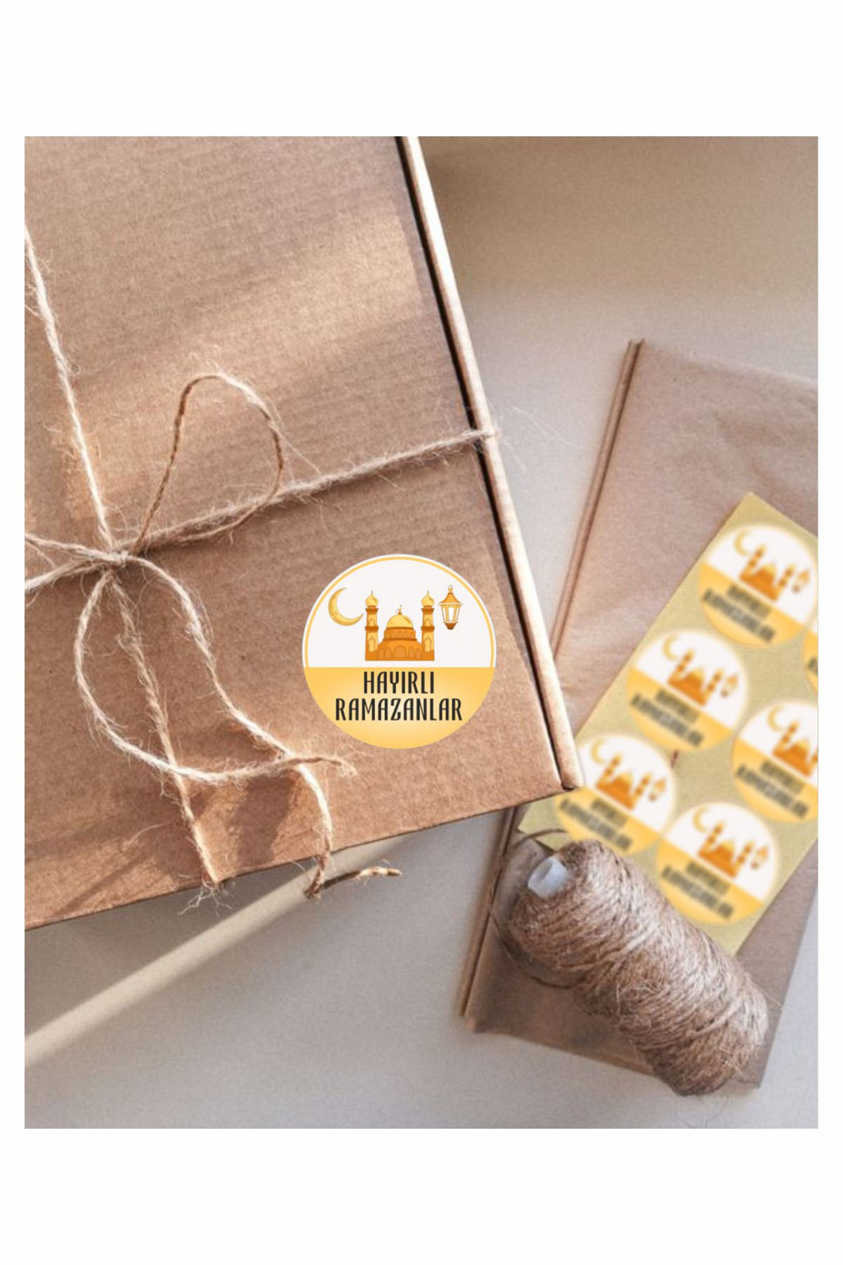 Ramazan Etiket Tasarım, Ramazan Süsleme, Hediye, Paketleme Sticker - 24 Adet