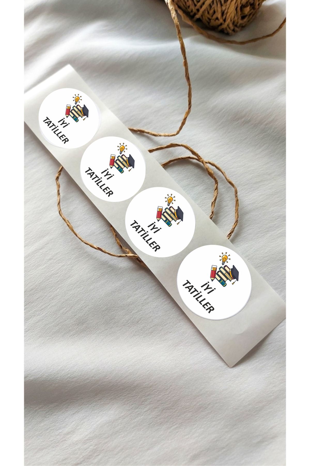 İyi Tatiller Kitap Temalı Sticker 24 Adet, Öğretmen Etiketi Okul Hediye