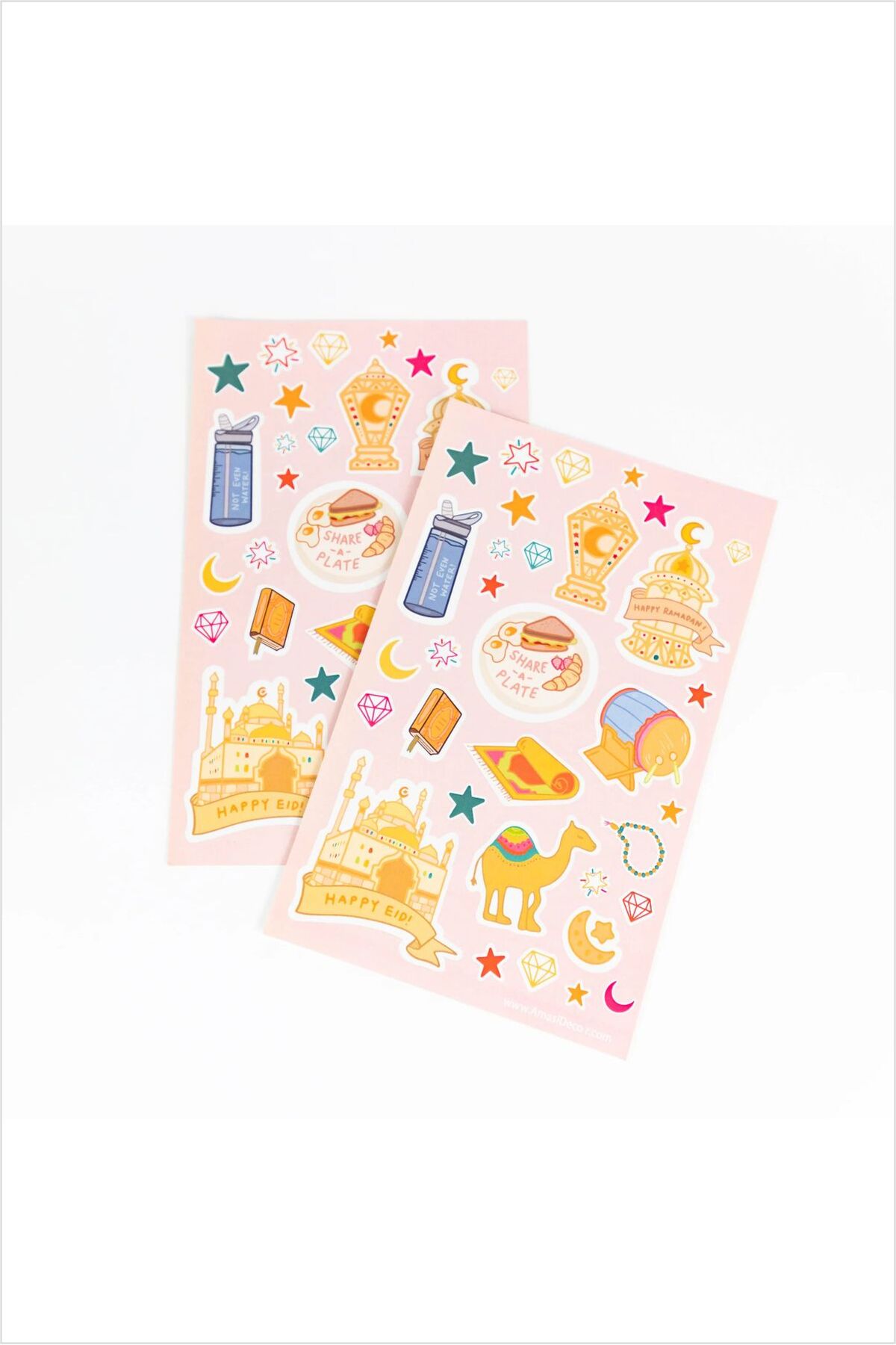 Pastel Ramazan Rüyası 2 Sayfa – Mini Sticker Seti 10x15 cm