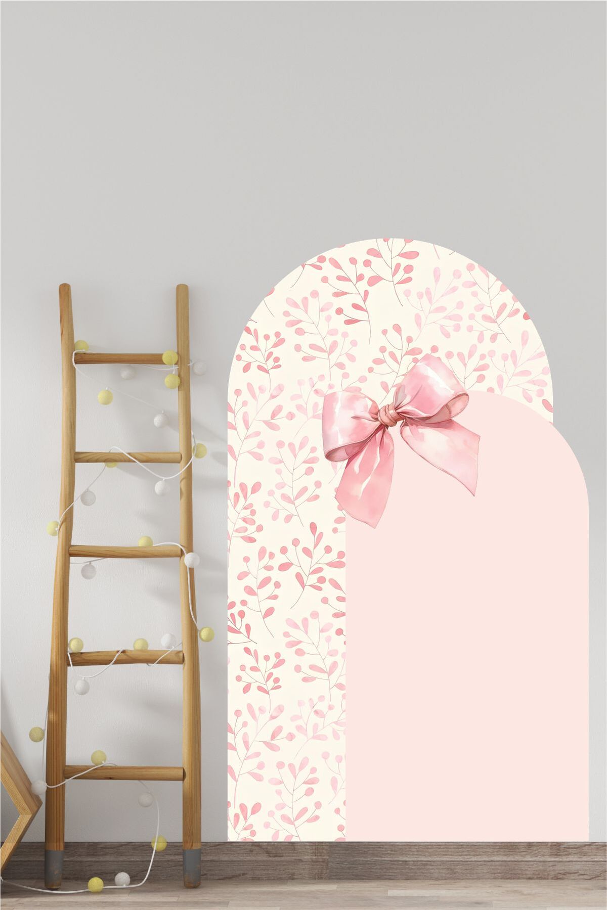 Soft Pembe Fiyonk Kemer Duvar Sticker