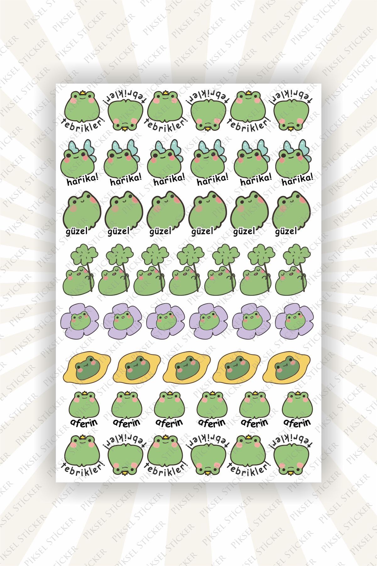 Tebrikler, Aferin, Harika Öğrenci Sticker -48 Adet Sticker Öğretmenler, Öğrenci Etiket