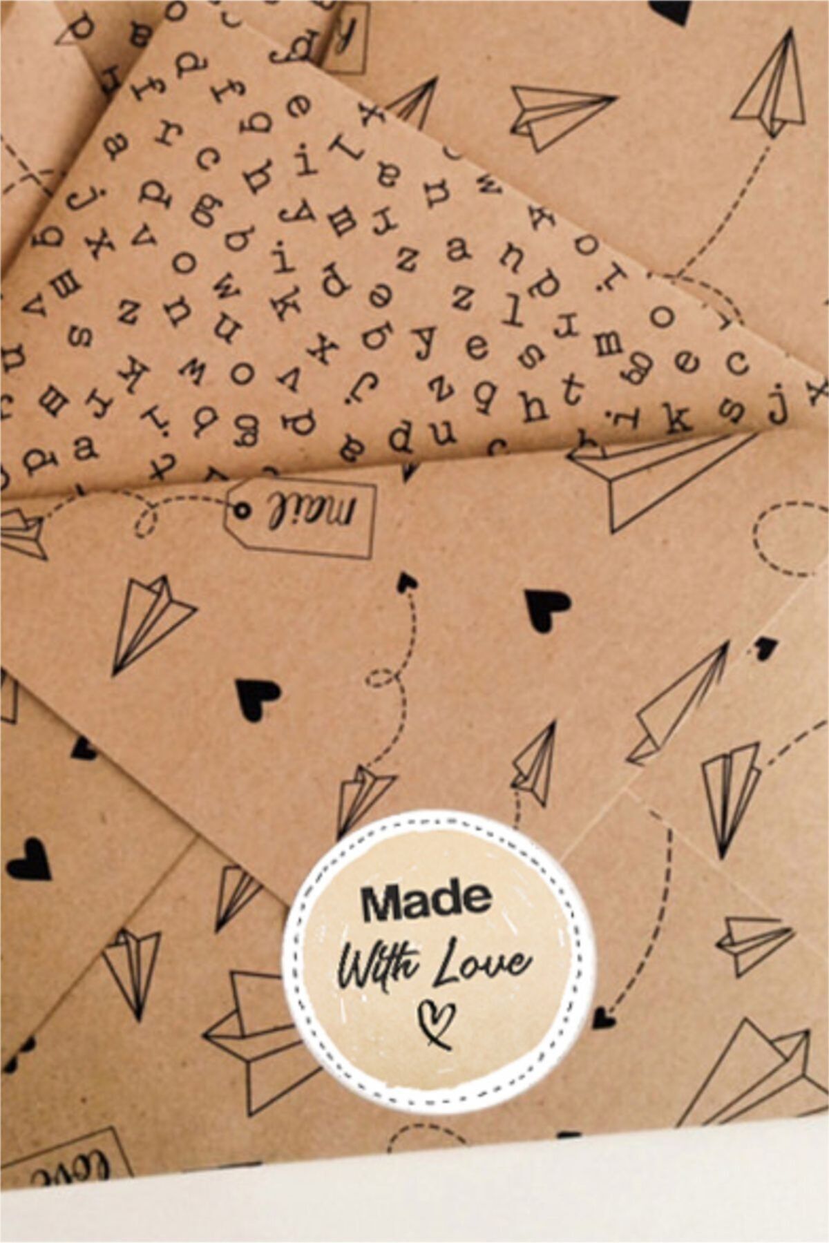 Made With Love Sticker 70 Adet 4 Cm Çapında