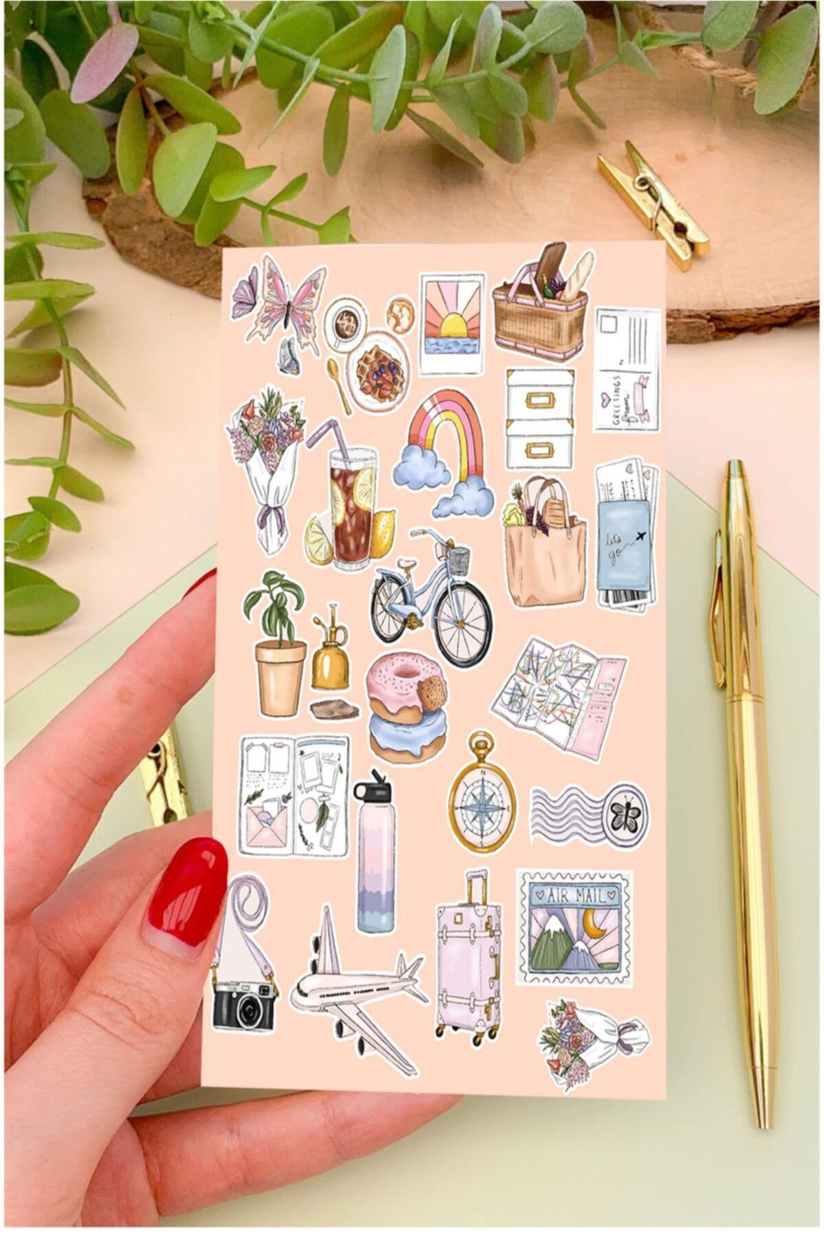Mini Sticker Sayfaları A5 2 Adet