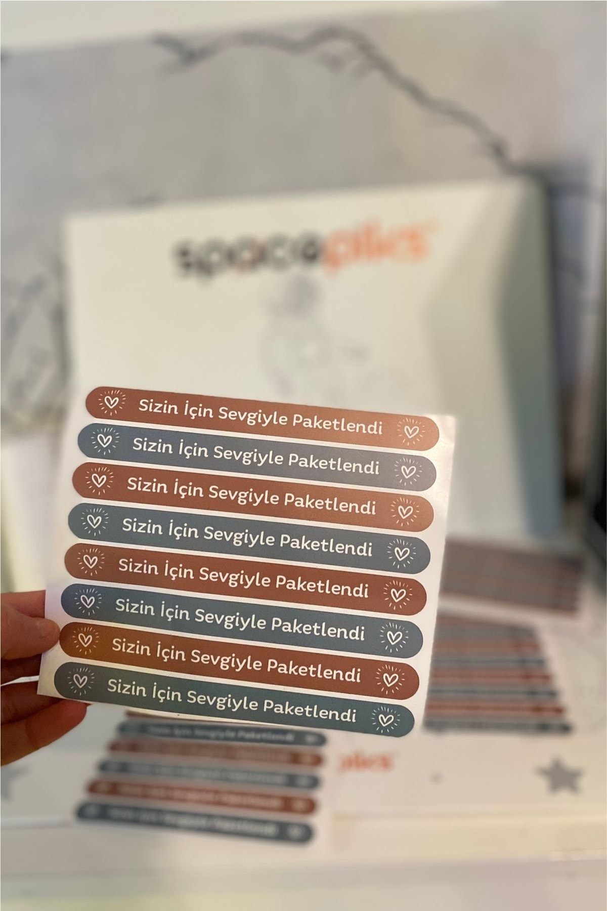 Kargo Paketleme Şerit Sticker 15x1,5 Cm 110 Adet