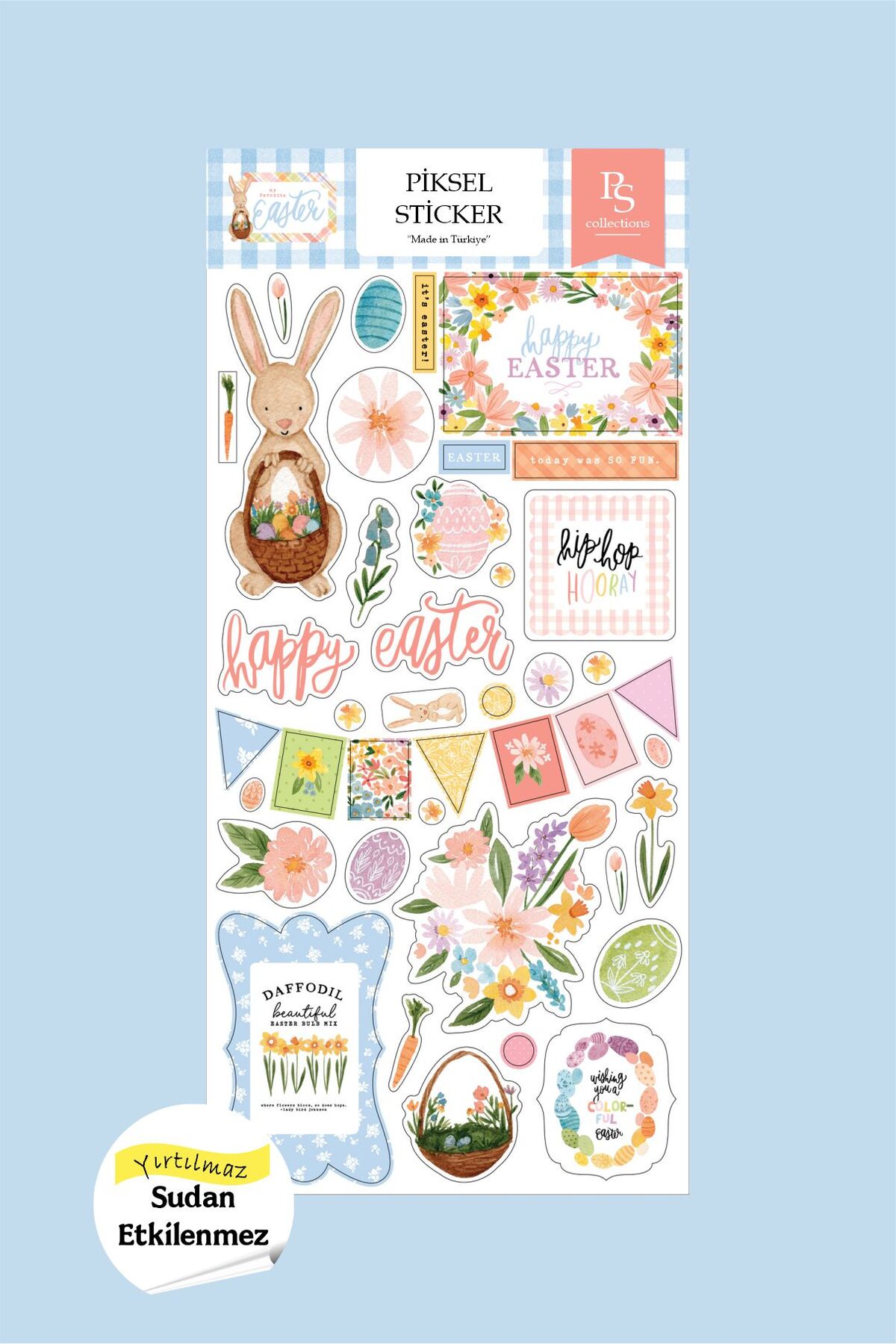 Flower Baby Sticker, Çiçekli Bebek Sticker