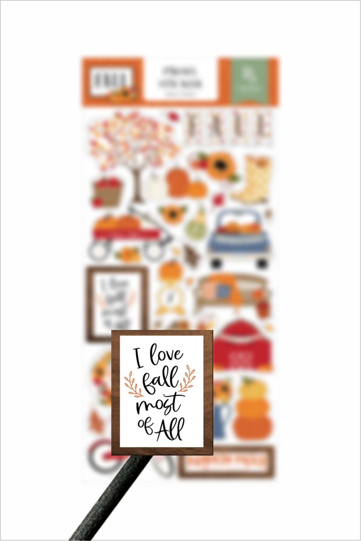 Sonbahar Etiketleri, Love Autumn Sticker