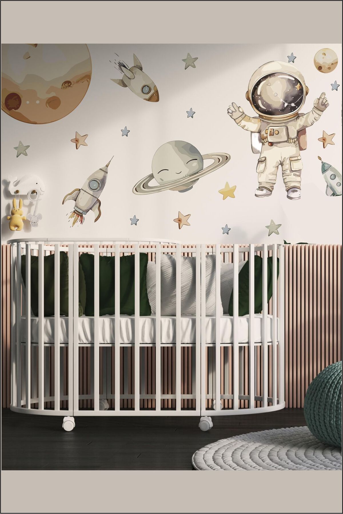 Uzay Çocuk Odası Duvar Sticker Seti, Çocuk ve Bebek Odası Sticker