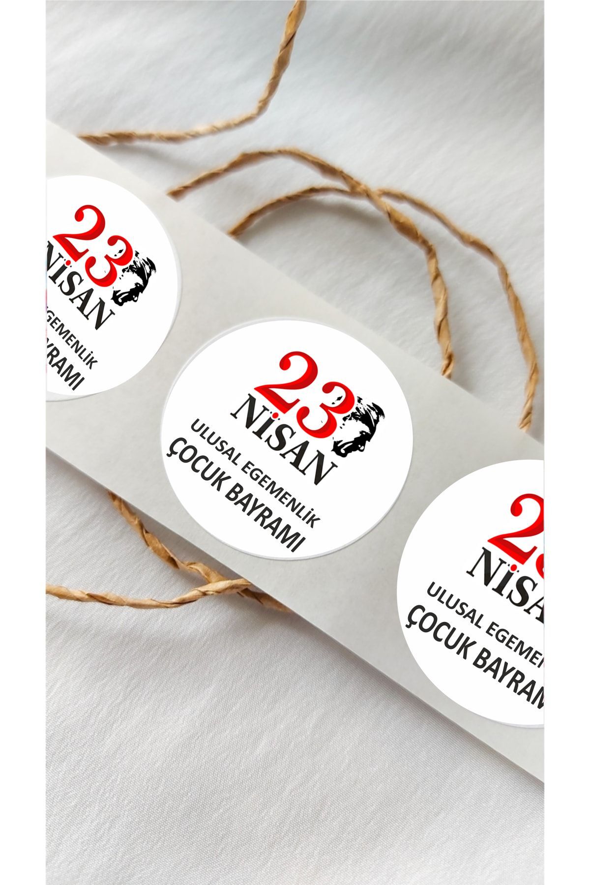 23 Nisan Etiketi - 24 Adet Çocuk Bayramı Ulusal Egemenlik Sticker