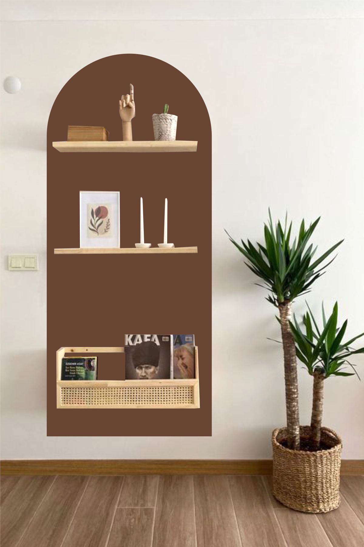 Bohem Oval Duvar Stickerı