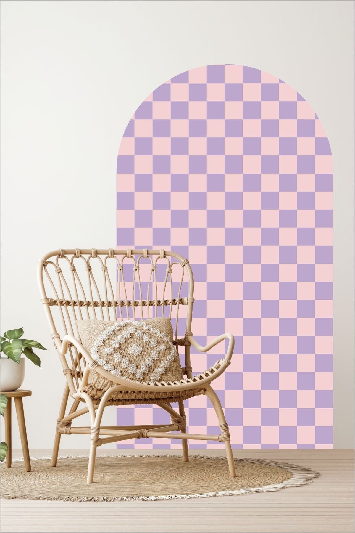 Mozaik Desen Bohem Oval Duvar Sticker