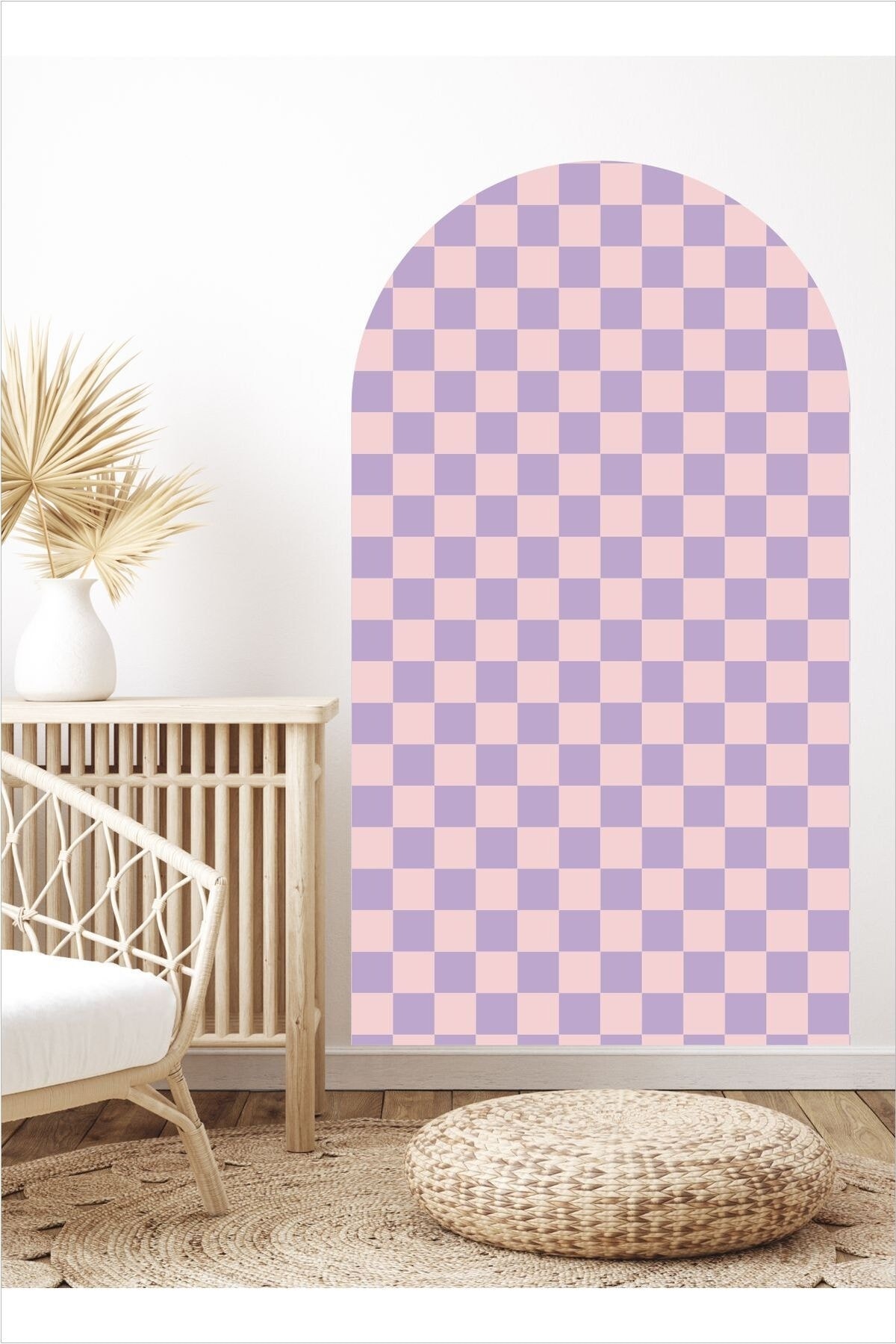 Mozaik Desen Bohem Oval Duvar Sticker