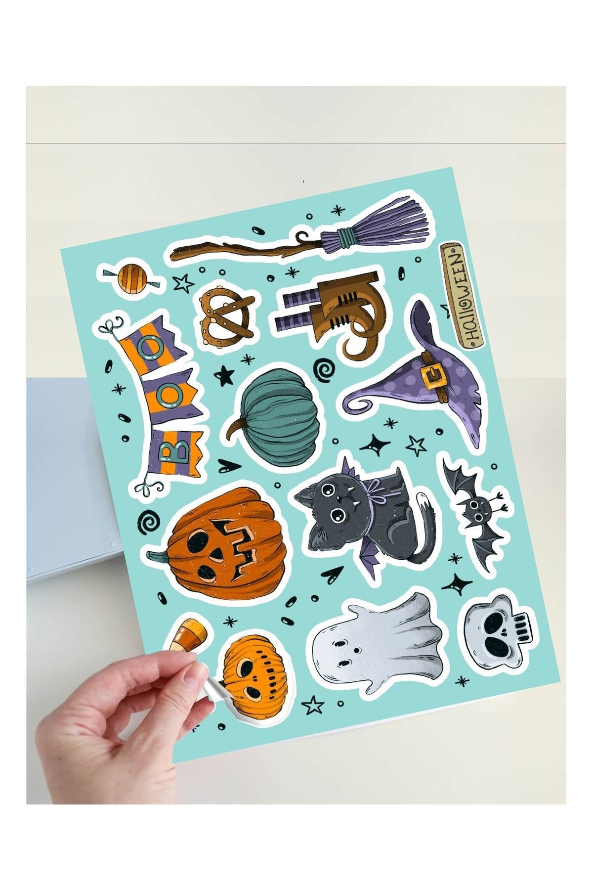Halloween Mavi Sticker Seti