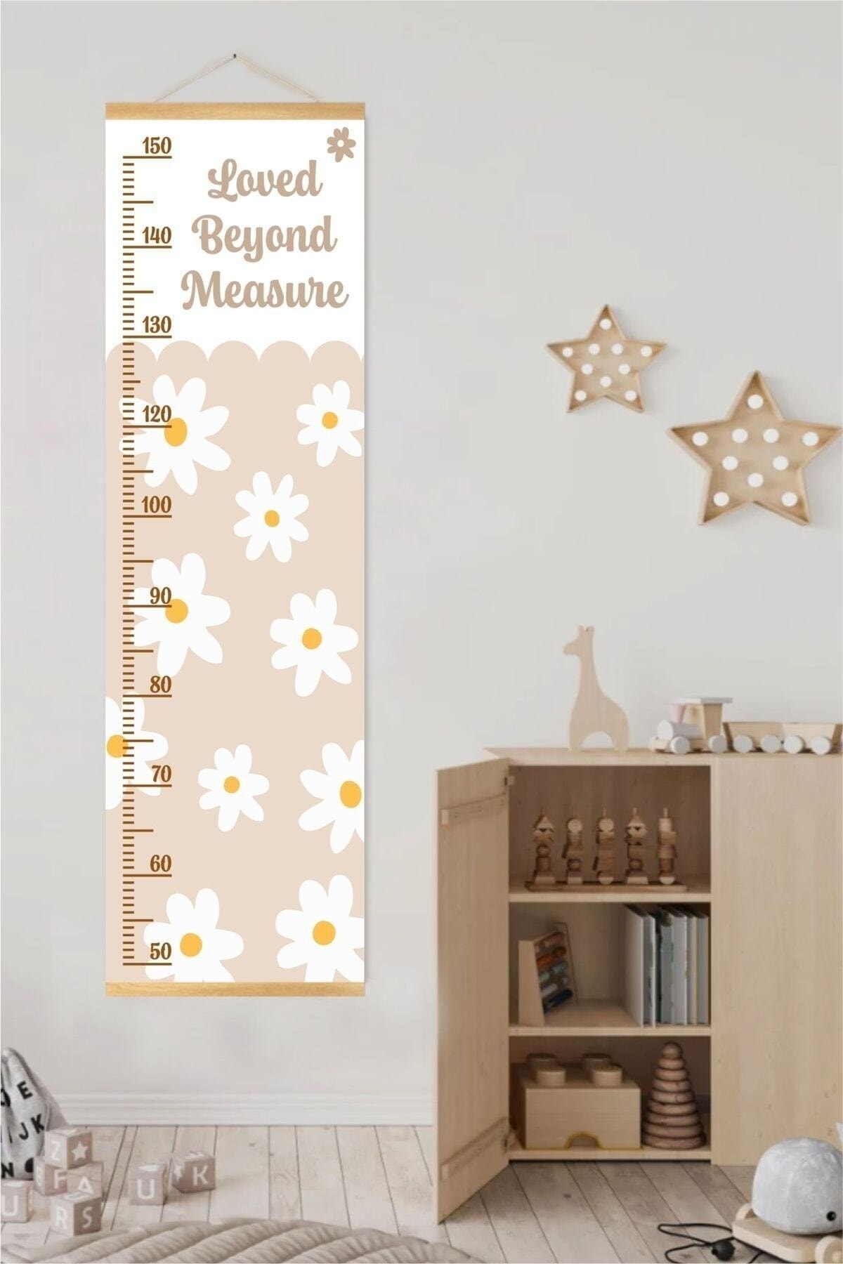 Daisy Boho Askılı Kanvas Boy Ölçer