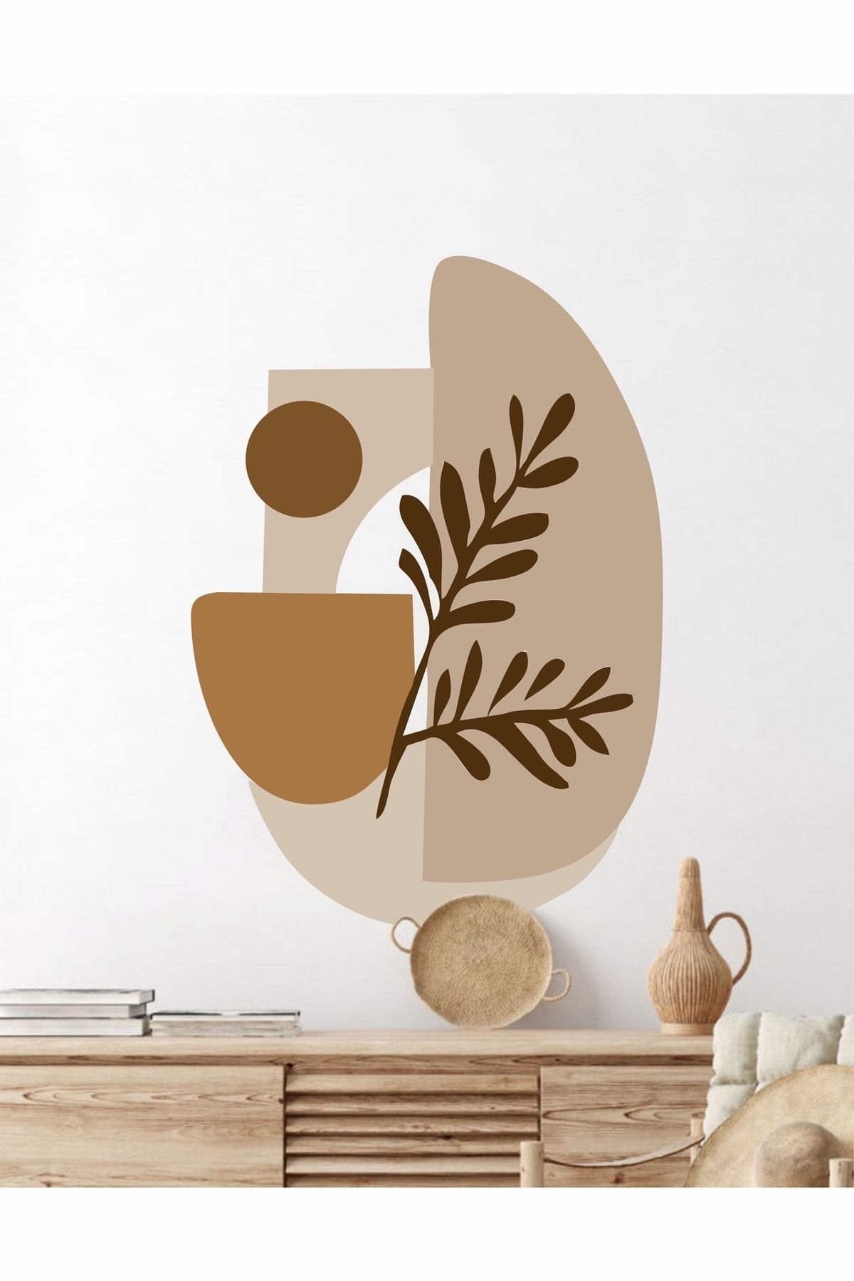 Kahverengi Soyut Sanat Bohem