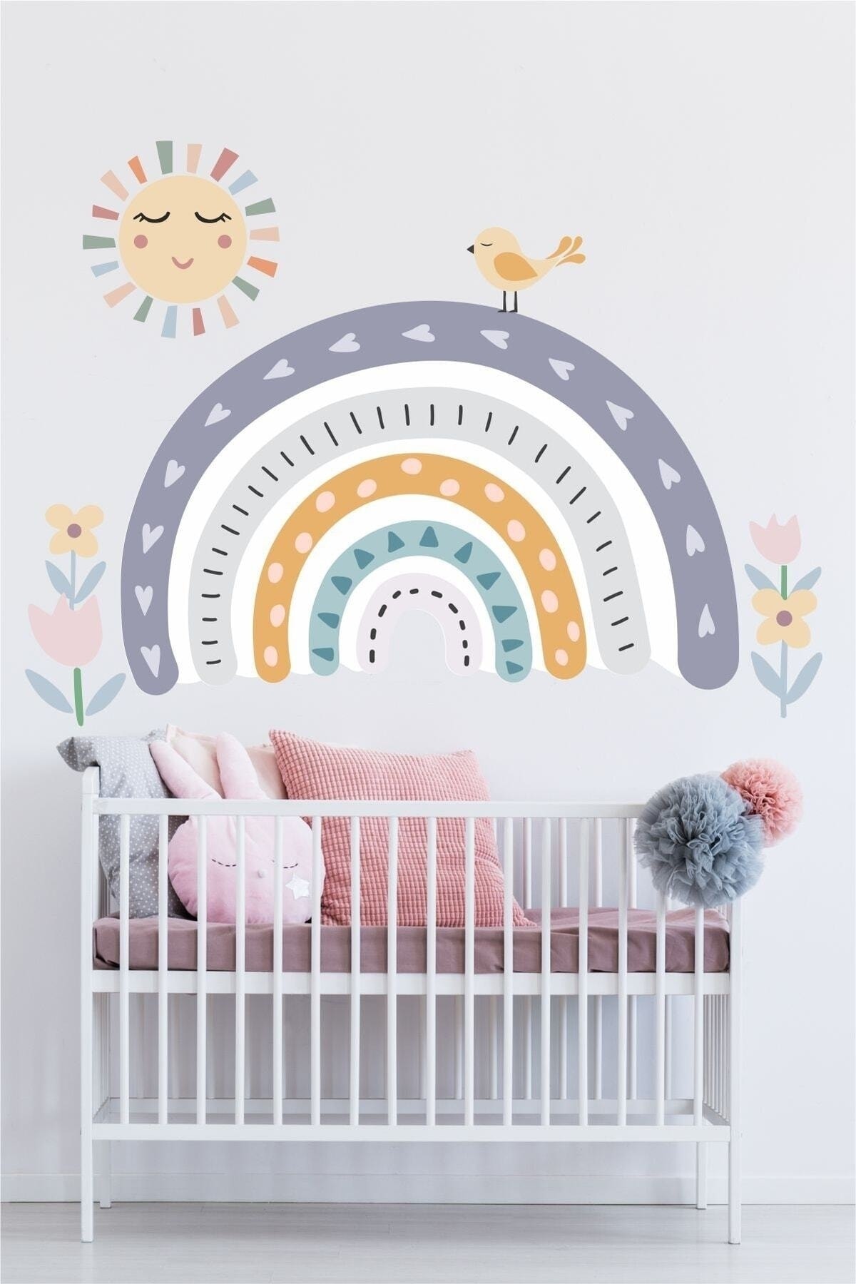 Masal Gökkuşağı Çocuk Odası Duvar Sticker