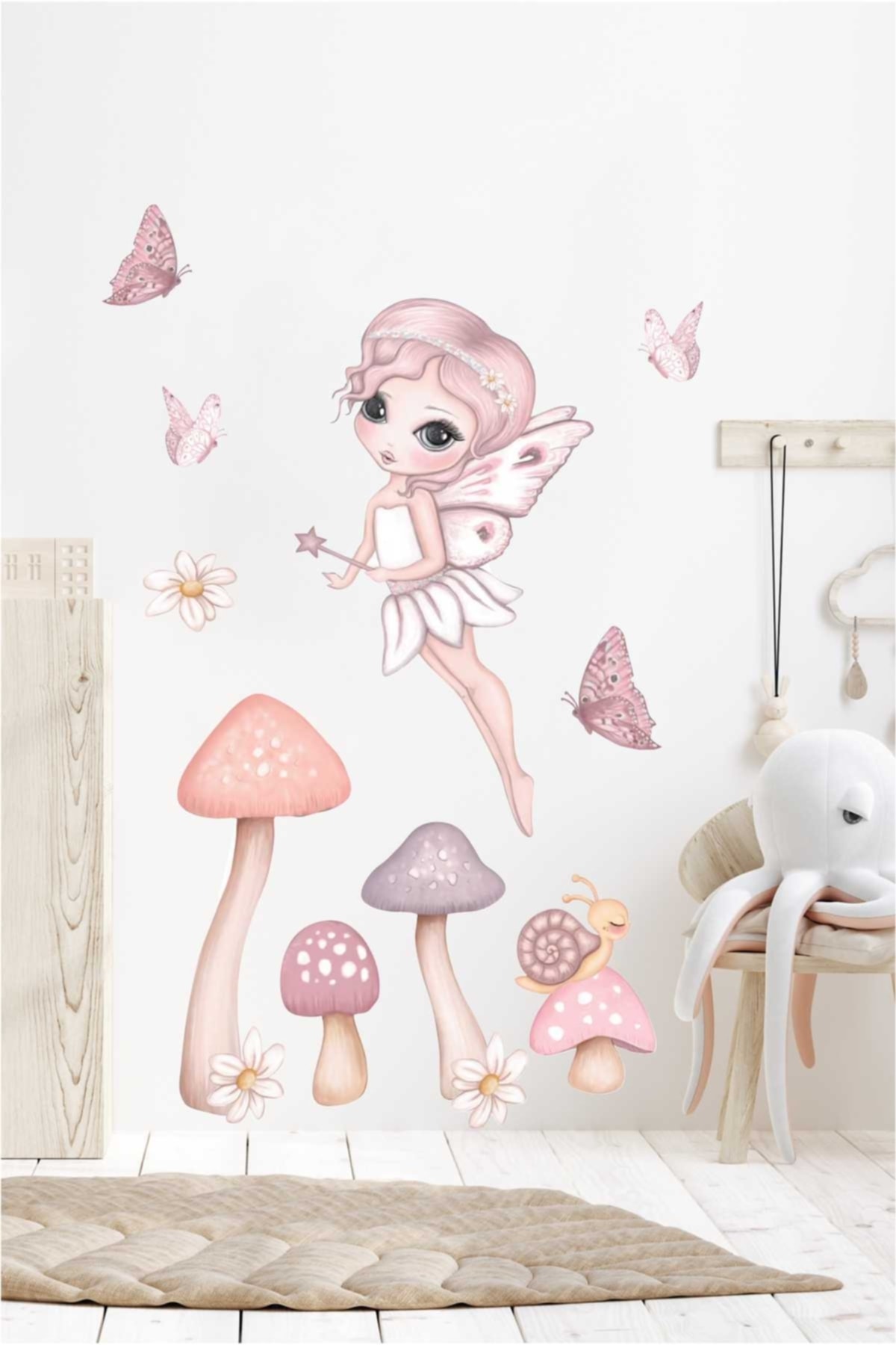 Pembe Sim Perisi Çocuk Odası Duvar Sticker