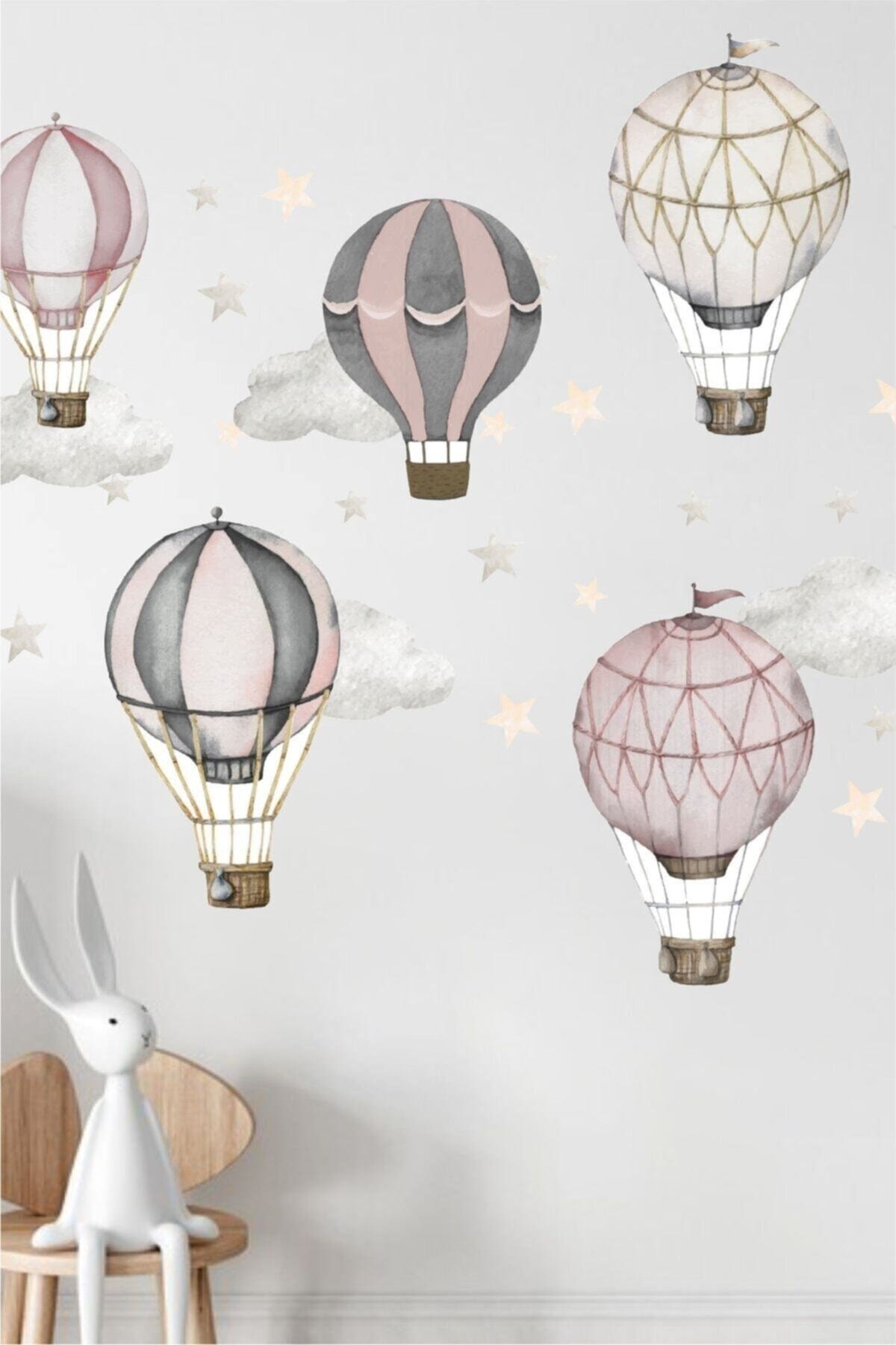 Pembe Balonlar Çocuk Odası Duvar Sticker