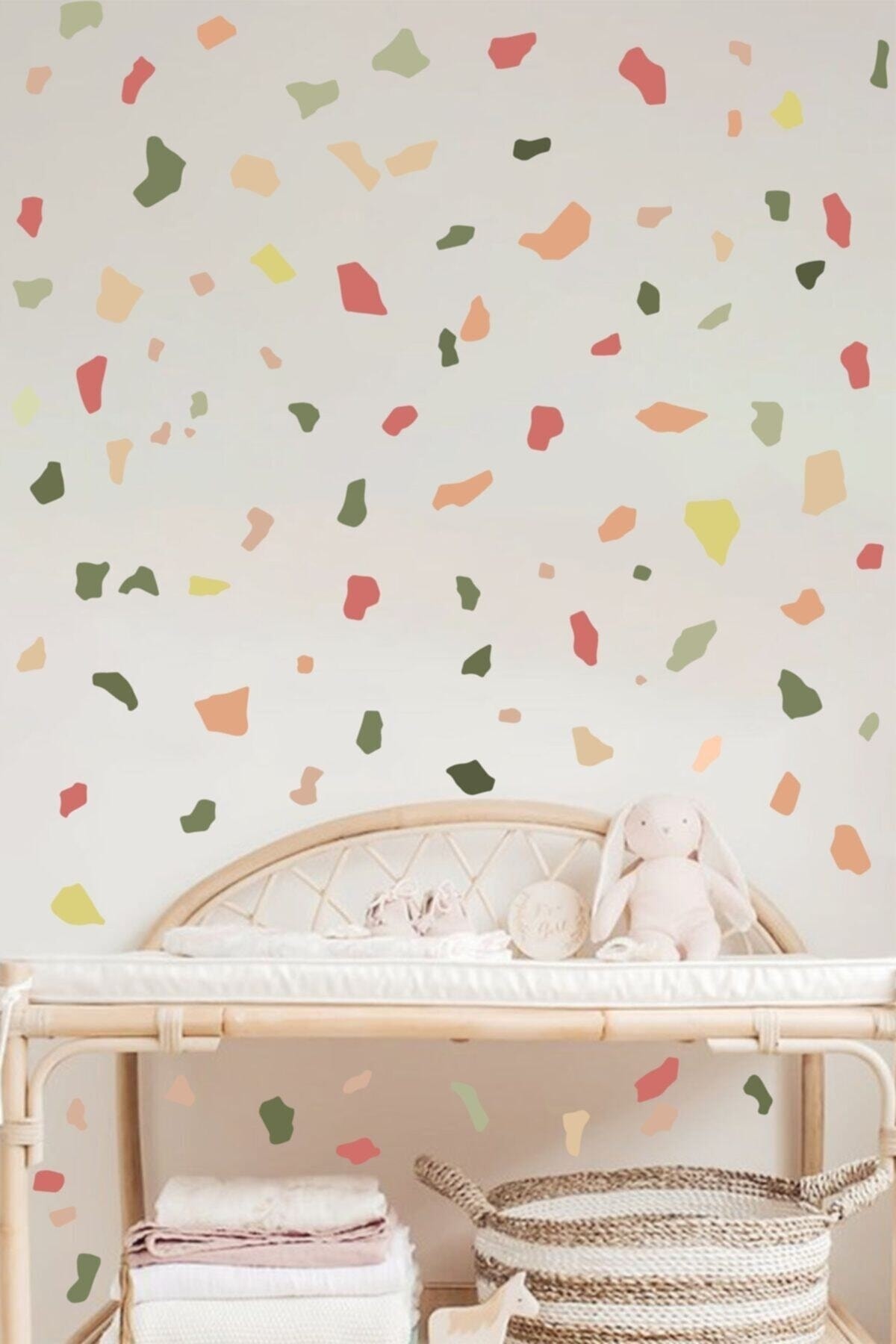 Terrazzo Taş Desen Duvar Sticker