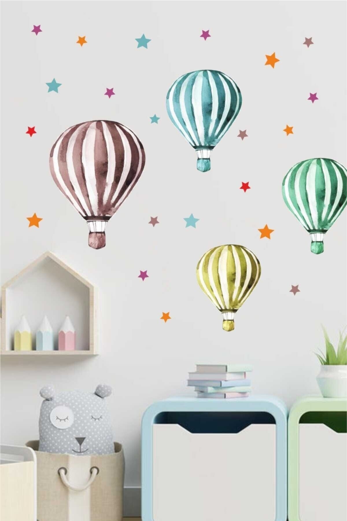 Renkli Balon Set Çocuk Odası Duvar Sticker