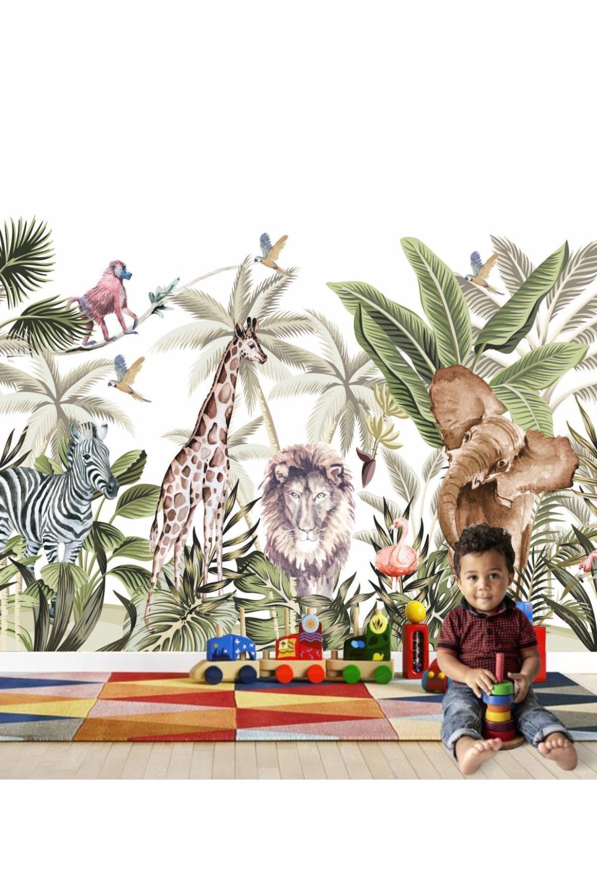 Tropical Yaşam Duvar Kaplama Folyosu