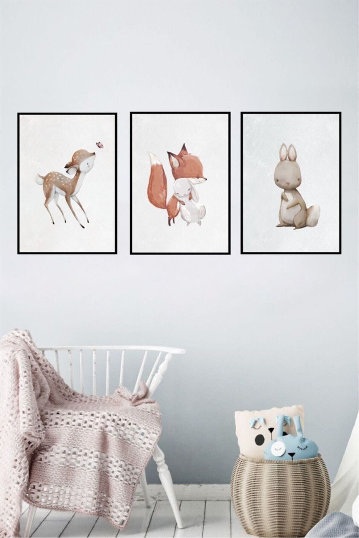 Woodland Yapışkanlı Poster Seti