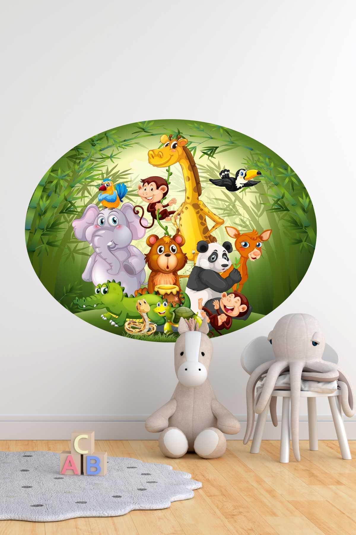 Zoo Garden Çocuk Odası Duvar Sticker