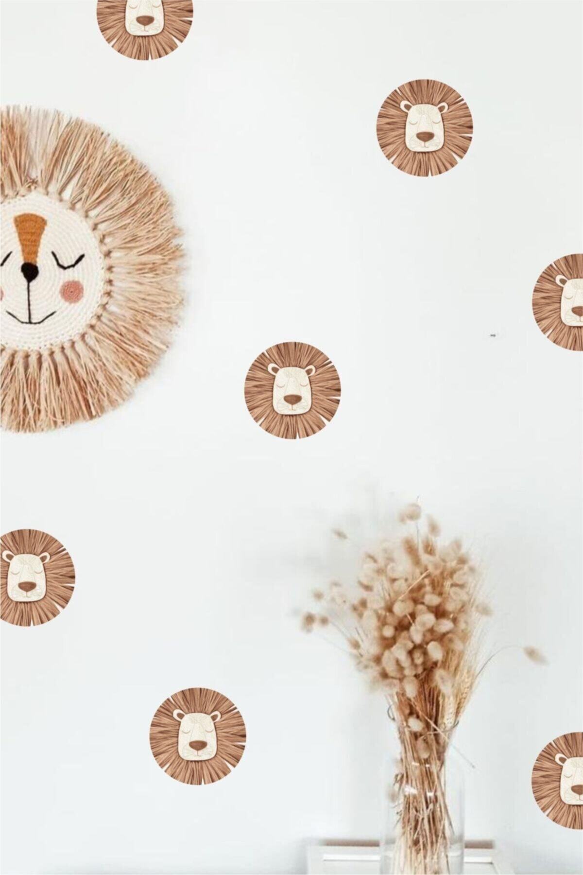 Aslan Yüzü Duvar Sticker