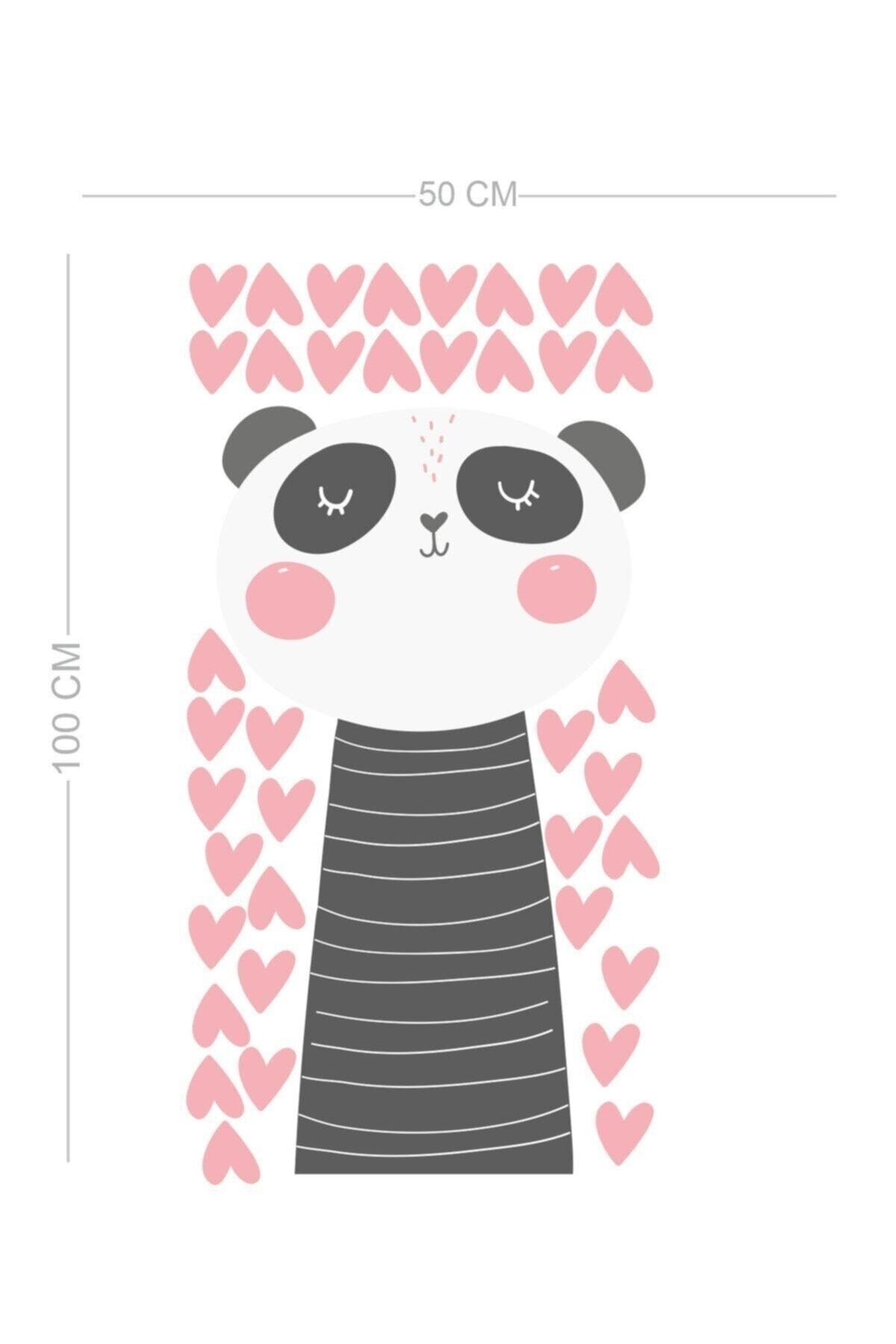 Pandu Ve Kalpler Çocuk Odası Duvar Sticker