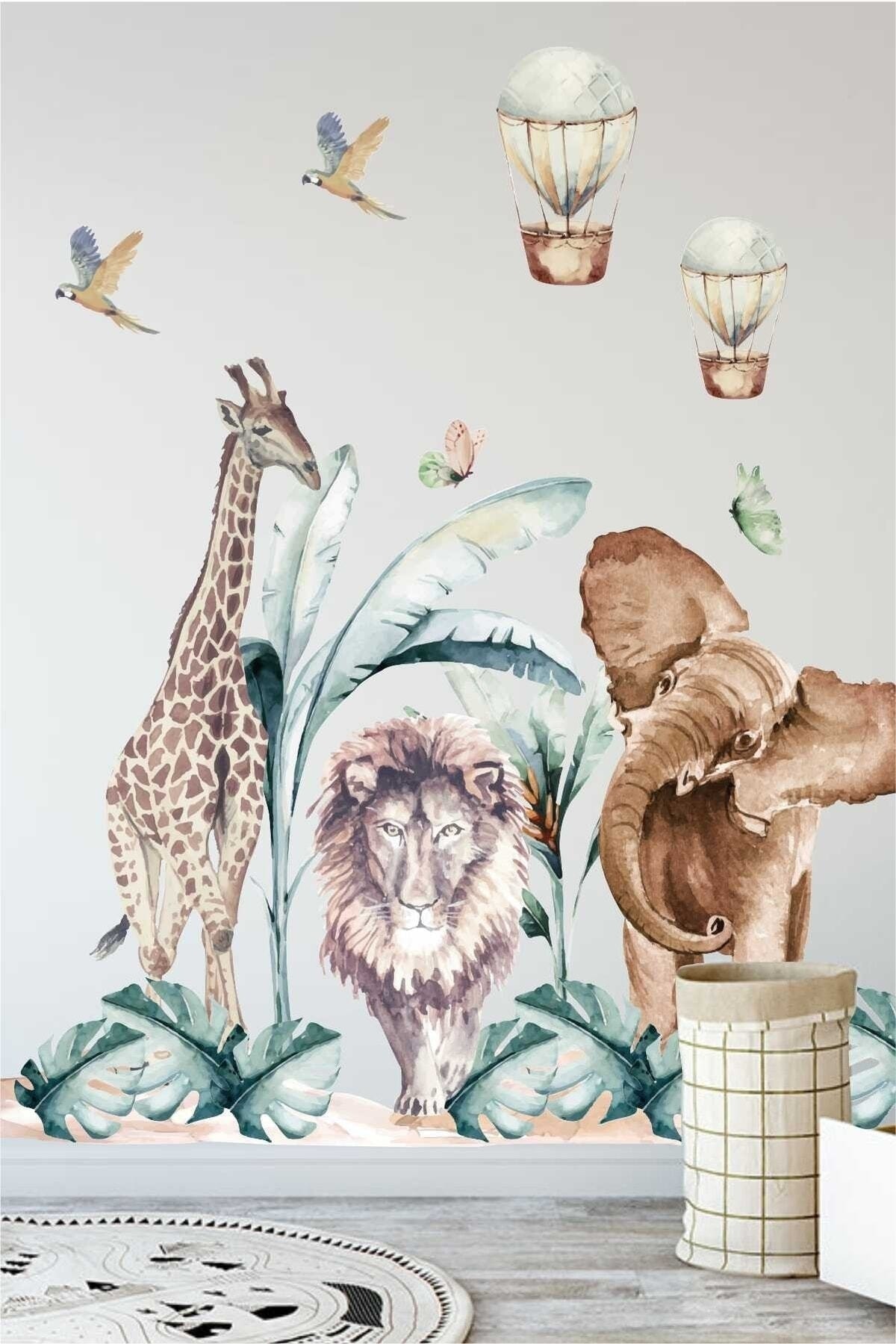Afrikan Safari Çocuk Odası Duvar Sticker